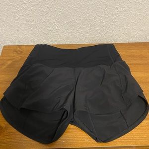 lululemon sz. 2 high rise long black speed up shorts